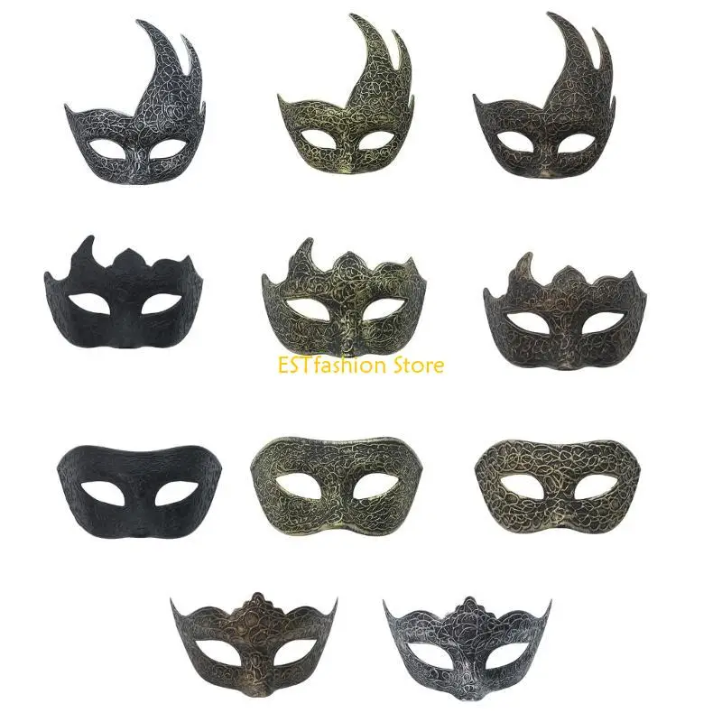 Y5GC 가장 무도회 마스크 반면 마스크 마스크 마스크 베네치아 마스크 할로윈 의상 마스크 마드리 그라스 마스크 파티 마스크 유니슬 형사 선물