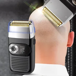 Bald push product USB rechargeable shaved shaver shaved head machine washing head multifunctional shaved electric hair clipper