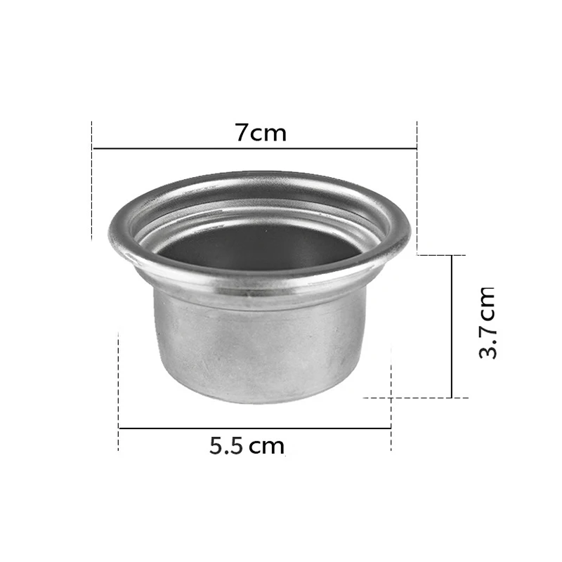 Afbeelding 3: 58 mm roestvrijstalen herbruikbare koffiefiltermand - 4-kops portafilter poederkom voor espressomachines, duurzaam en gemakkelijk schoon te maken