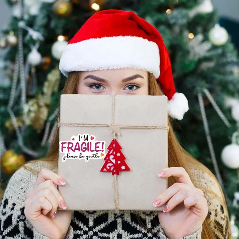 100pcs I’m Fragile Please Be Gentle Stickers 2inch Thank You Stickers Self-Adhesive Labels for Gift Wraps small business supply