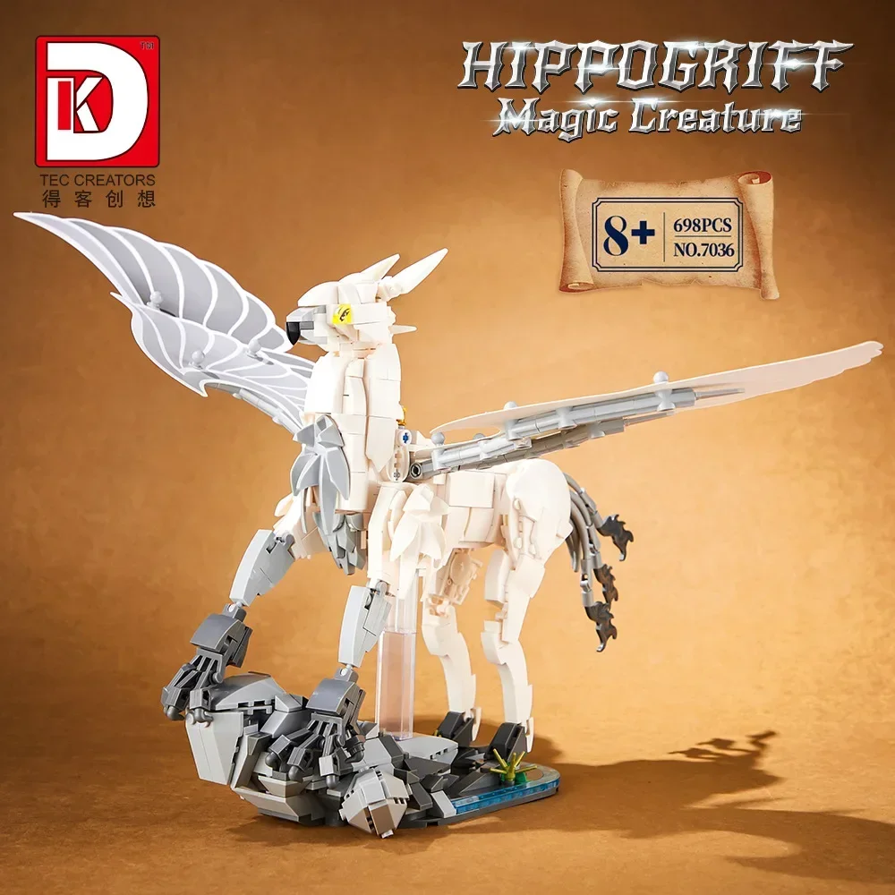 Décennie s de construction Harry Potter Hippogriff, MOC Magic World, modèle CreMobAssembly, mini briques, figurine jouet pour enfant, cadeau