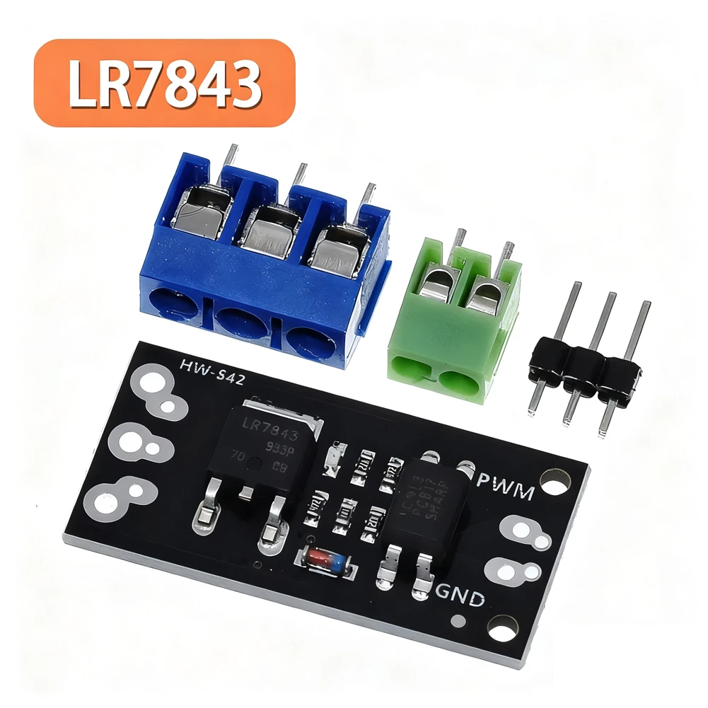 LR7843 MOSFET FET Module with Optocoupler Isolation for Microcontroller Boards Compatible 30V 161A Motor Control