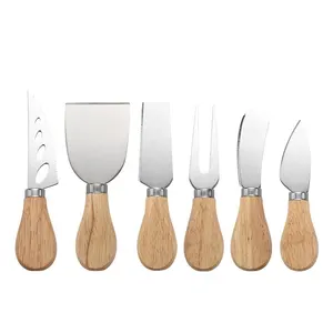 Setzen Sie sechs Stücke Käsemesser Edelstahlmesser Messer Sechs Stücke Set Käse Käse 6 Hauptverkaufsmesser 2 Kanten - №5