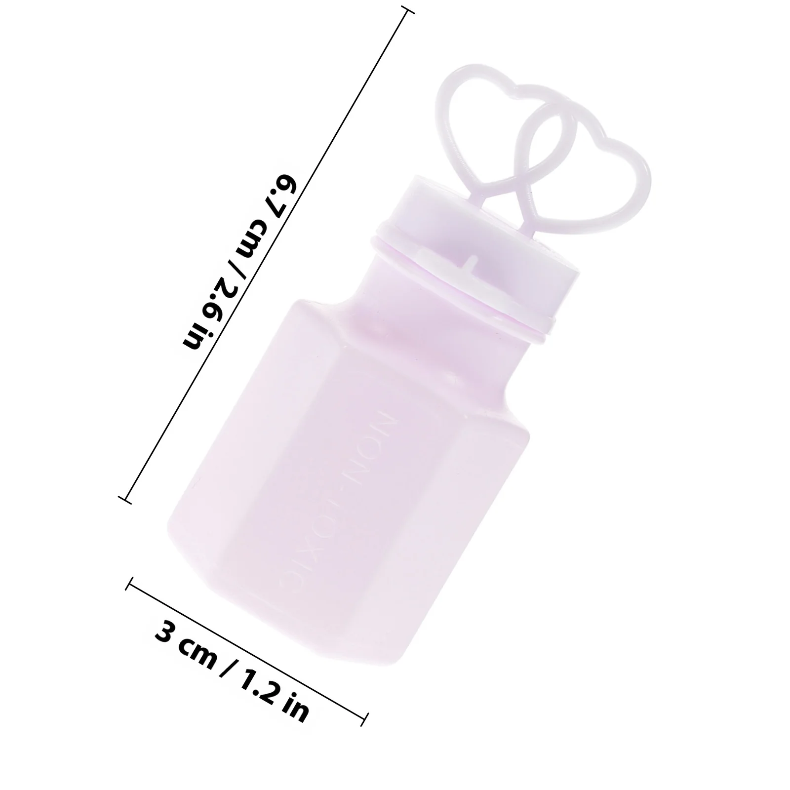 ขวดพลาสติกเปล่าพรีเมียมรูปหัวใจคู่ 24 ชิ้น สำหรับตกแต่งงานแต่งงาน งานวันเกิด ของขวัญเด็ก ไม้เป่าฟองสบู่