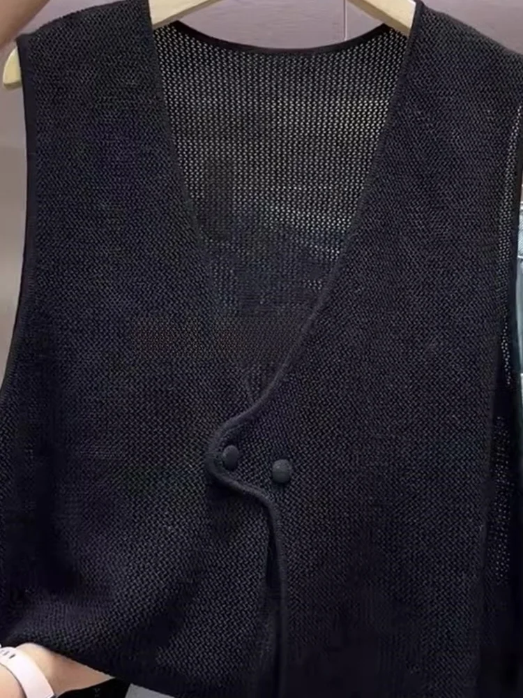 Faionable  Color V-Ne Svel Vest Loose Casual Slimming Summer New Sle Commute Comfortable Women's Tank Top