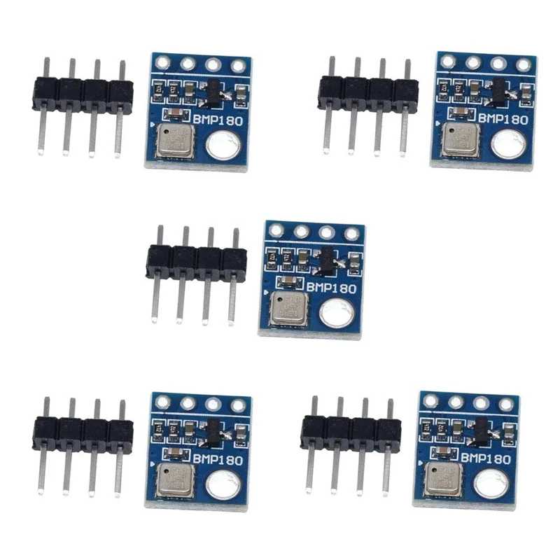 RISE-5Pcs GY-68 BMP180 Barometric Pressure Temperature Sensor Module Replace BMP085