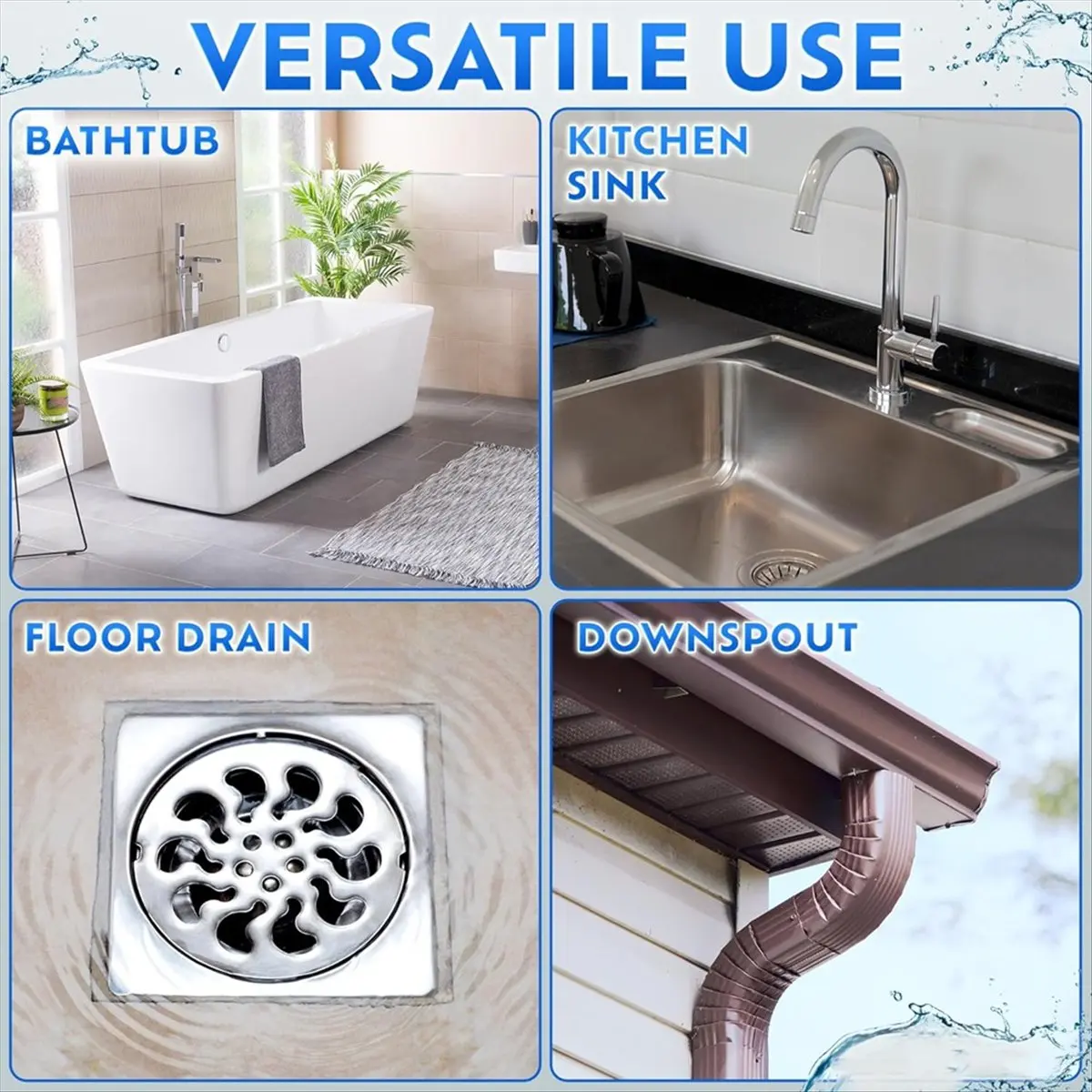 AA621~Kitchen Sewer Artifact Pipeline Toilet Blockage Special Tool Universal Toilet Dredge 10m Pipeline Sewer Dredge