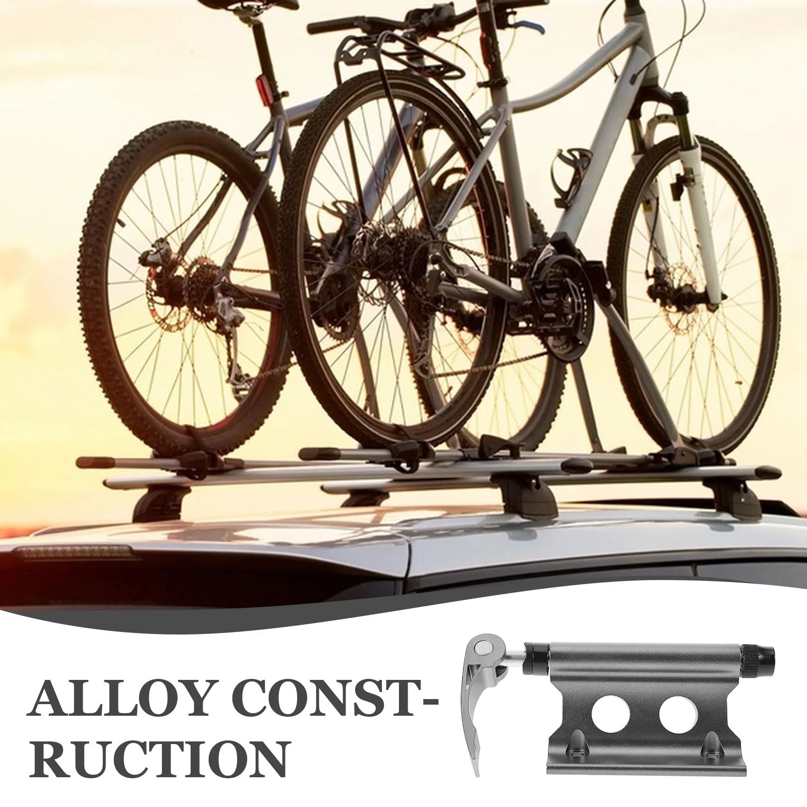 

1pcs Quick Release Clip Bike Fork Accessories Mount Axle Block Front Wheel Rack Holder Durable Alloy Heavy Bearing Vertical