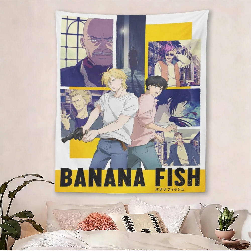 Banana Fish Anime Tapestry Wall Hanging Aesthetic Bedroom Dorm Manga Decor