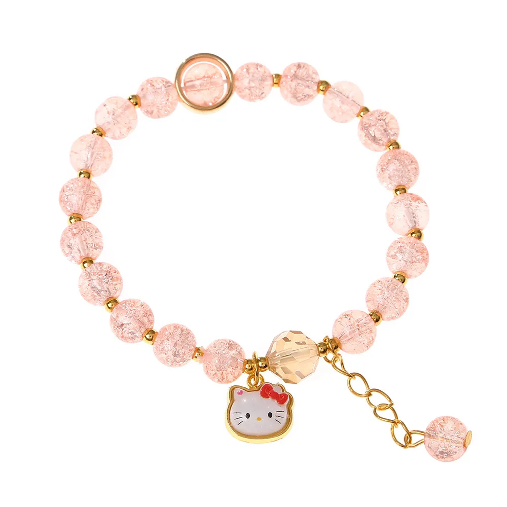 Miniso's New Popping Crystal Sanrio Series Girl Korean Version Jewelry Cartoon Cat Girlfriend Student Bracelet Jewelry