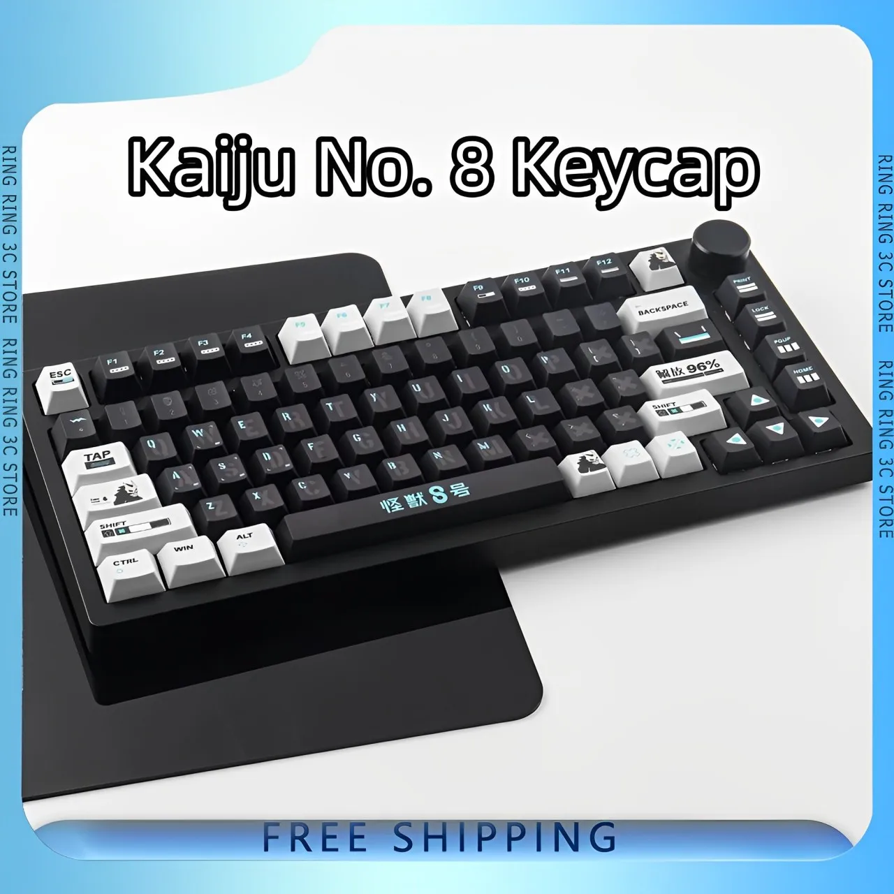 Kaiju No. 8 Anime Keycap Set 142key PBT Gaming Esports Keyboard Cap Cherry Profile Gaming Mechanical Original Keyboard KeyCap