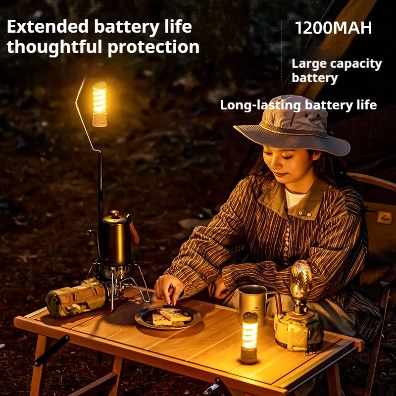 

Уличный светильник для кемпинга, сверхдлительный срок службы батареи, зарядный фонарик, атмосферный светильник, лампа для палатки, уличное освещение, ручной фонарик