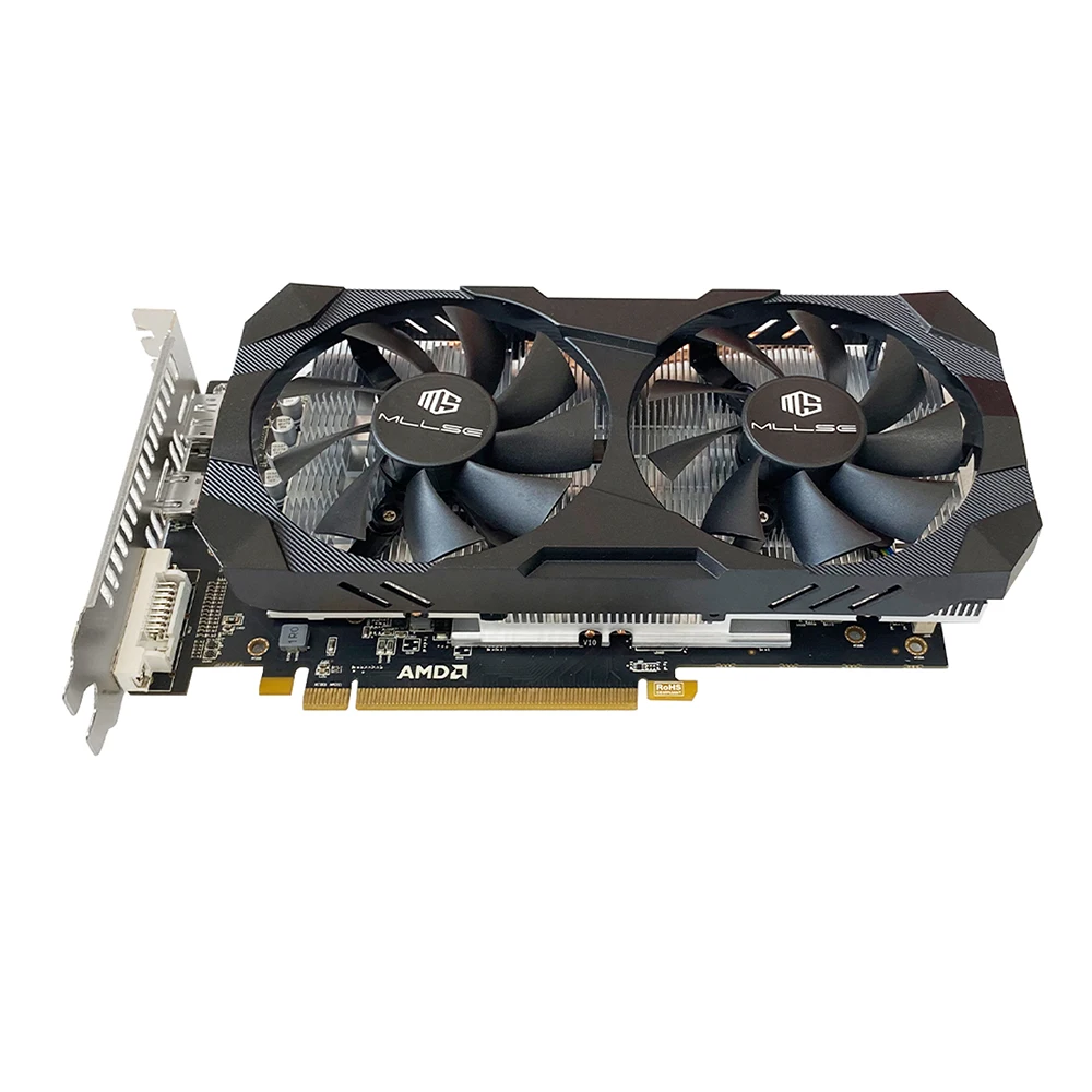 Imagem -03 - Placa Gráfica para Jogos Mllse-amd rx 580 8gb 2048sp 8pin Gddr5 256bit Pci Express 3.0x16 Radeon Gpu 8g