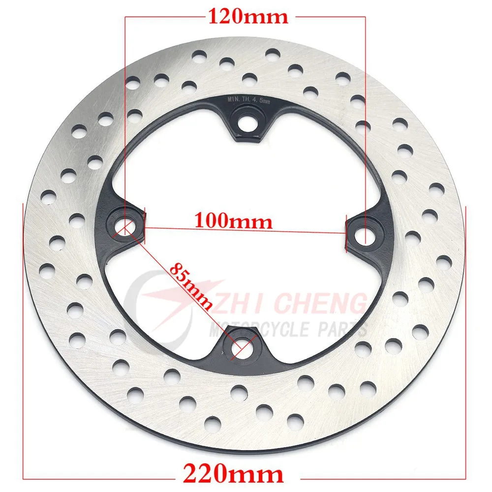 220mm Rear Brake Disc Rotor For Kawasaki Ninja ZX-6R ZX6R ZX636 ZX-9R ZX-10R ZX10 Versys KLE 650 ER-6F ER-6N ER6N ER6F Z750 Z100