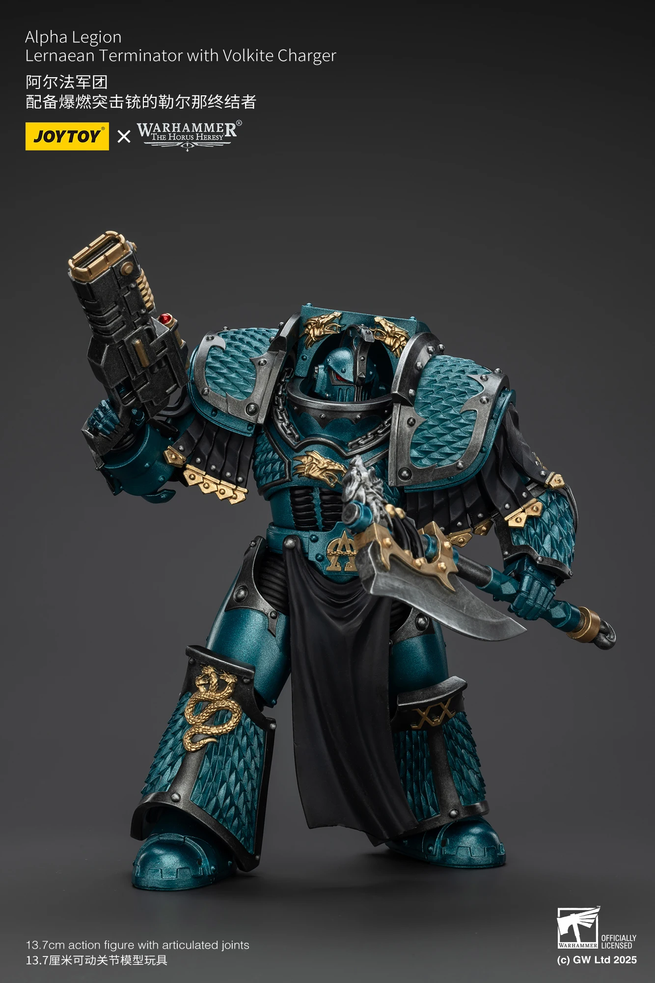 

Предзаказ: Фигурка JOYTOY Warhammer 40K Alpha Legion Lernaean Terminator с конверсионной пушкой-лучом, масштаб 1/18, 12,5 см