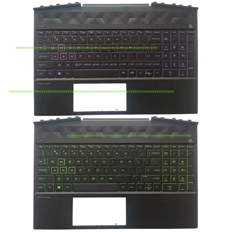 

F Laptop keyboard for HP Pavilion 15-dk 15t-dk TPN-C141 palmrest cover backlight L57596-001