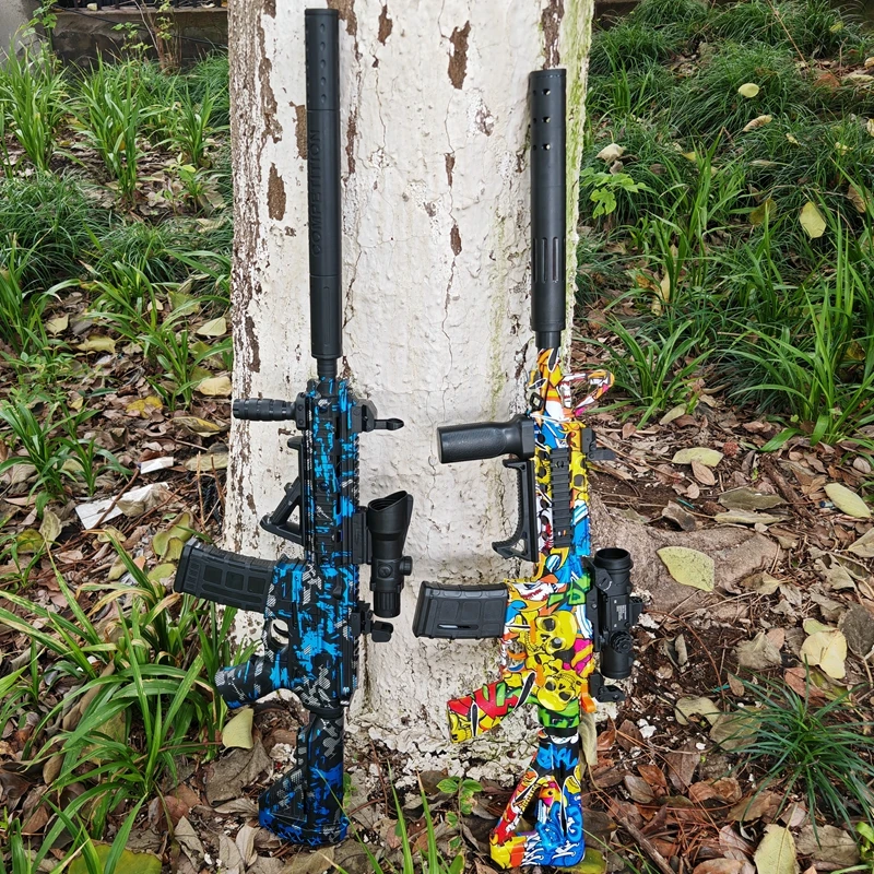 M416 M4A1 Electric Gel Ball Blaster Toy Gun Outdoor Shooting Sport Bullet Gun Model Toys Gift for Kids Adults (Bullets Excluded)