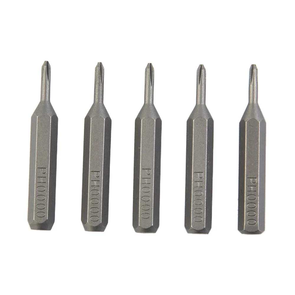 Bits Screwdriver PH0 PH00 Parts Replacement Handworking PH000 PH0000 PH1 PH2 4mm Shank Accessories Screwdriver