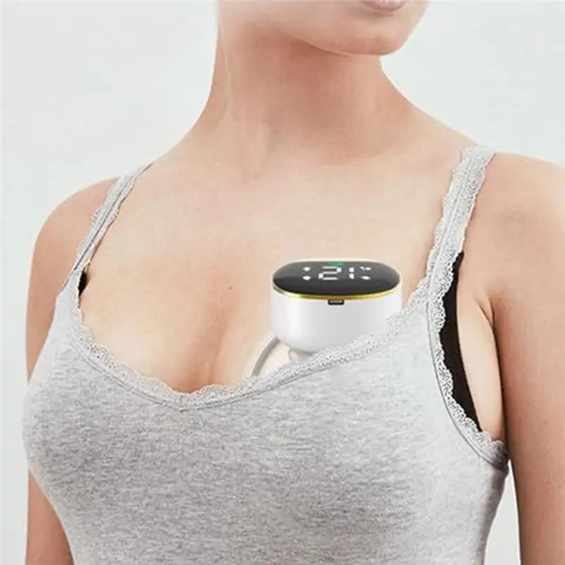 مضخة ثدي كهربائية محمولة يمكن ارتداؤها من ABGP، تصميم ثنائي أوتوماتيكي بالكامل وغير مؤلم بدون استخدام اليدين #4