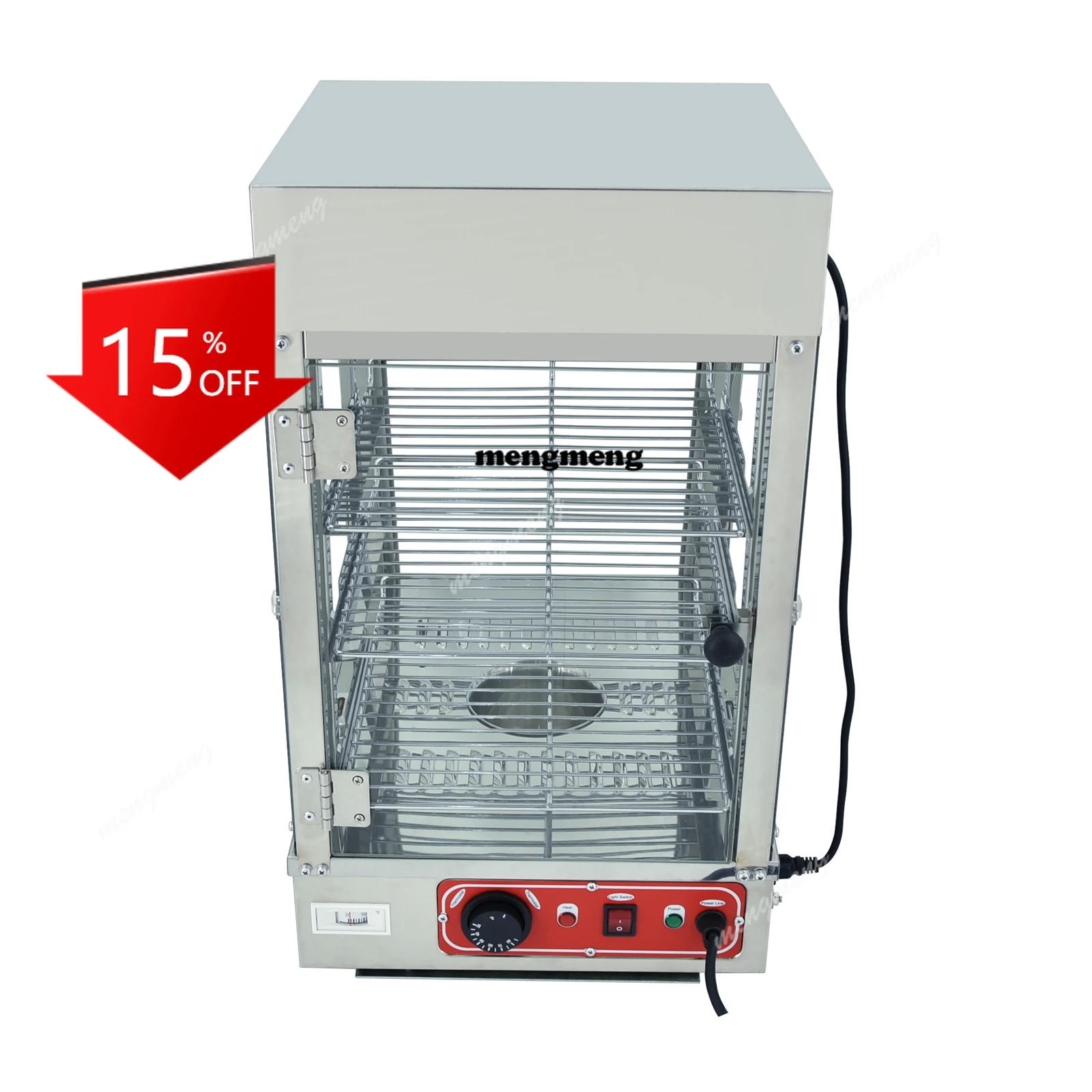 

E132 Stainless Steel Steam Electric Tabletop Warming Restaurant Food Showcase Display