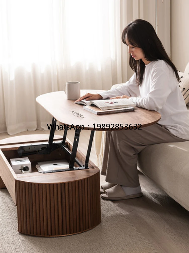 

AA Adjustable Home Living Room Storage Tea Table Multifunctional Tea Table