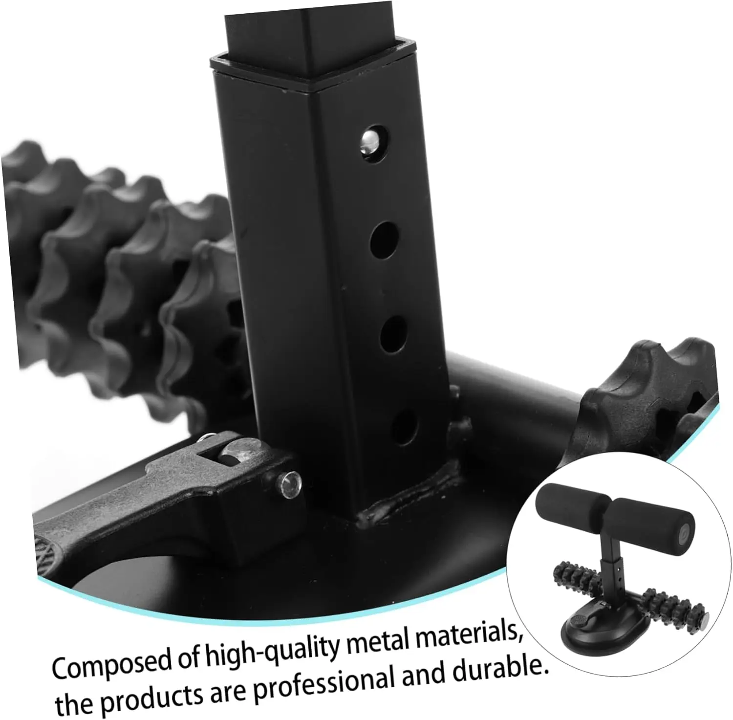 BESPORTBLE Portable Sit-up Bar for Home Fitness Crunches Aid with Strong Suction Enhanced Stability and Durable Structure for Wo