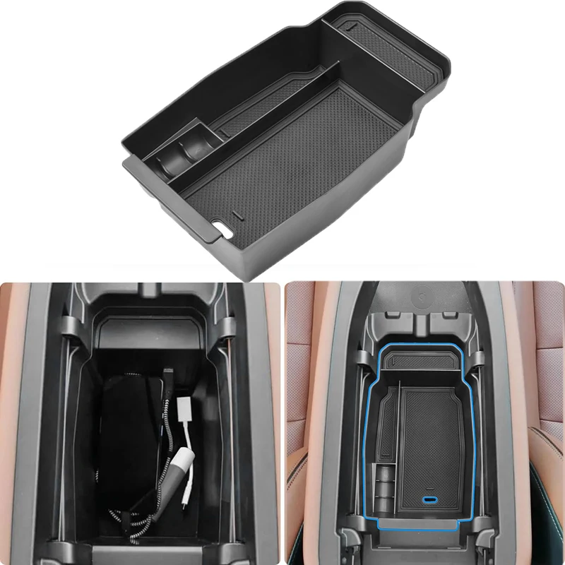 

Center Console Organizer Compatible For 2023 Mazda CX50 Accessories Armrest Tray Organizer CX-50 Insert Secondary Storage Box