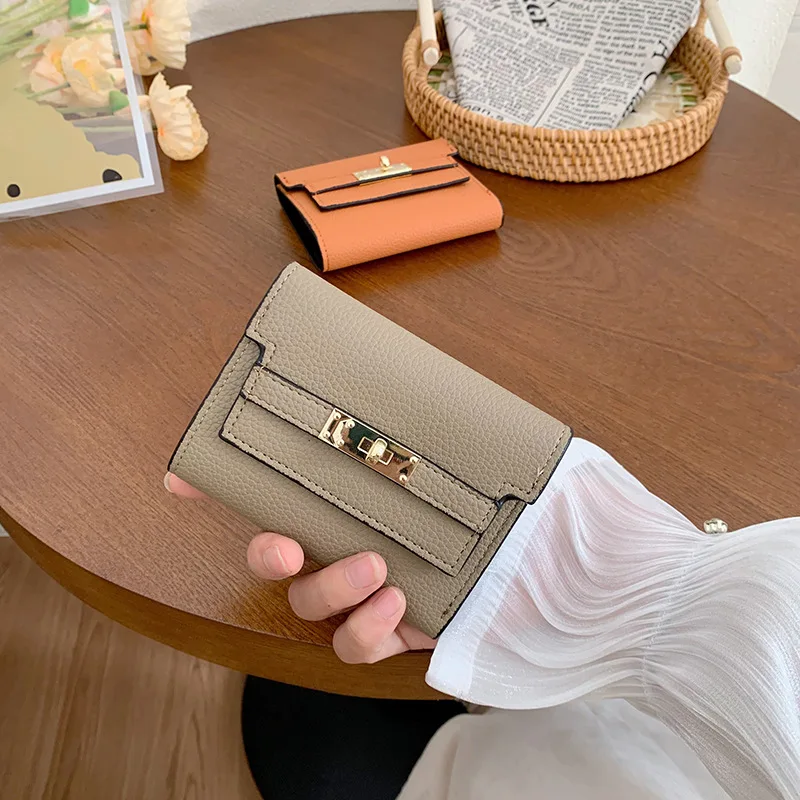 2024 NEW Women's WalletinsWomen's Small Wallet Women's High Sense Small FoldingwalletShort Clutch Cross-Border Wallet