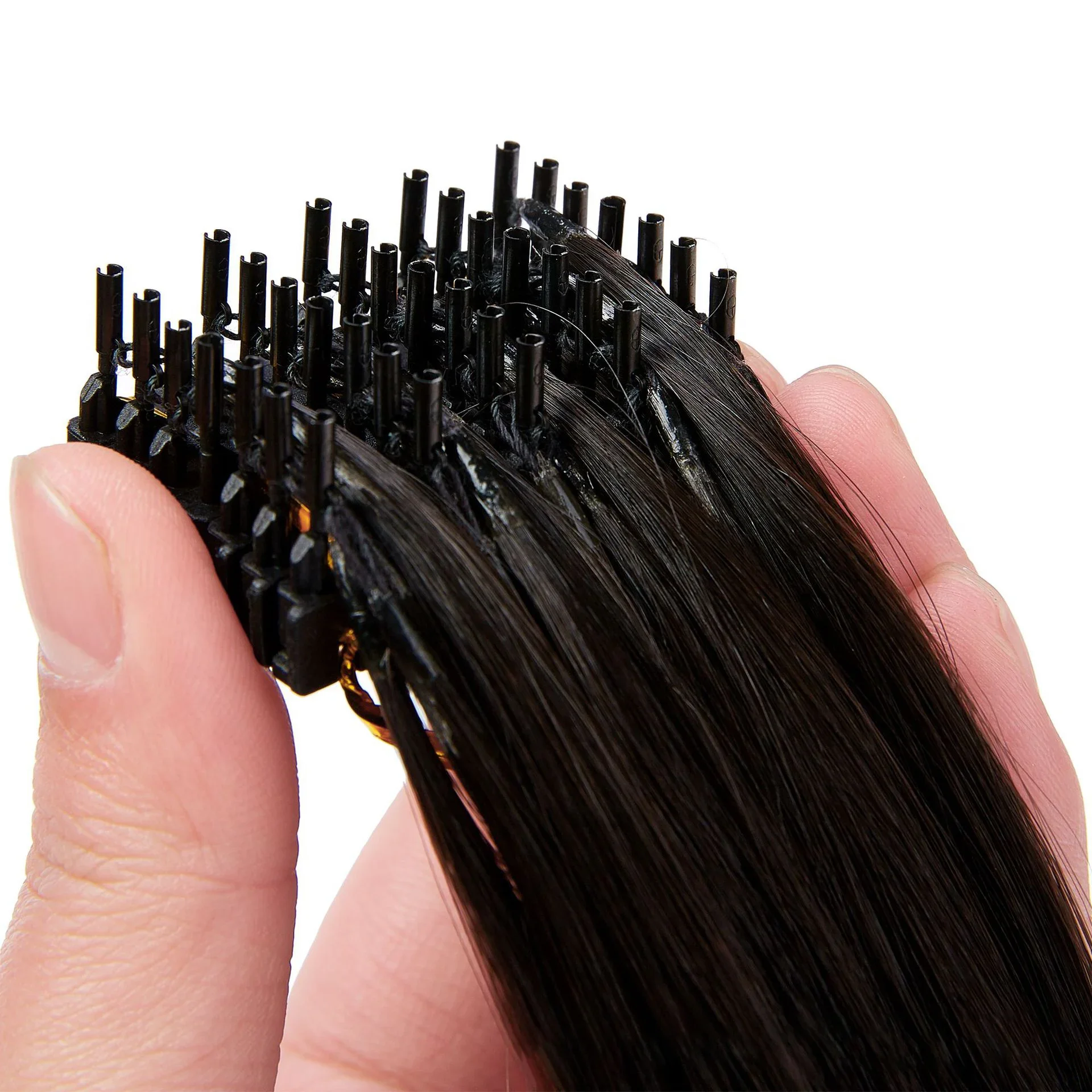 

40pcs+40pcs 6D-2 Hair Extensions Machine Human Hair for Connection Hair Connection Buckle Clip Fastest No Trace Salon Equipment