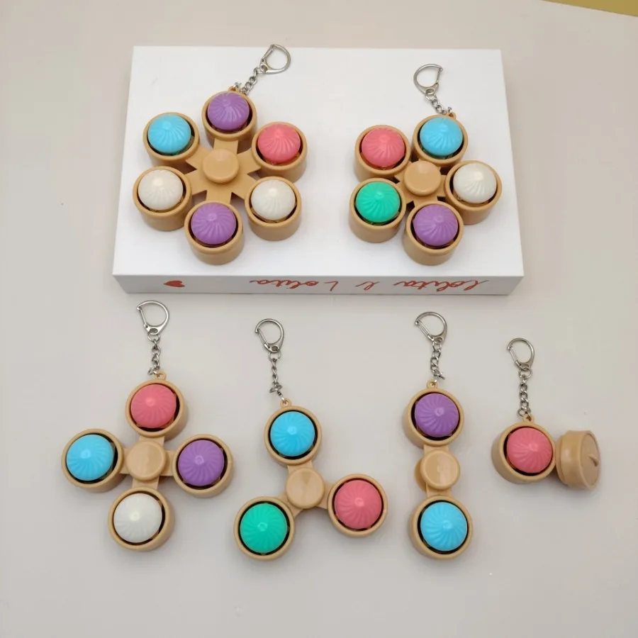 Decompressing toys, simulation dumplings, buttons, pinching, key rings, small pendants, decompression and venting artifacts, fa