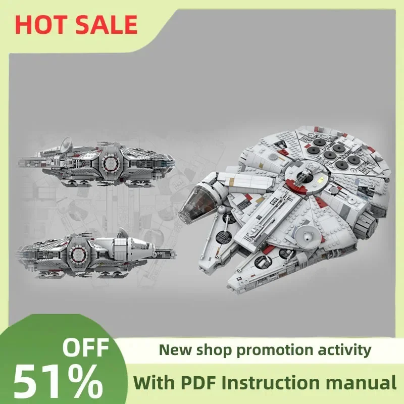 

New 3361Pcs Famous Star Battle Movie Moc Stifos Millennium Model Diy Creative Ideas Child Toys Birthday Gifts Custom Puzzle