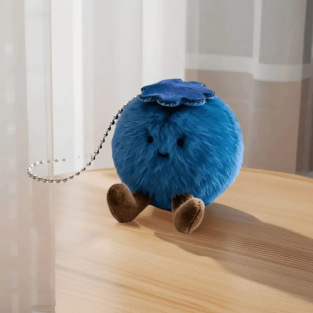 Simulation Blueberry Blueberry Pendant Soft Lovely Blueberry Keychain Cute PP Cotton Blueberry Bag Charm Friend Gifts