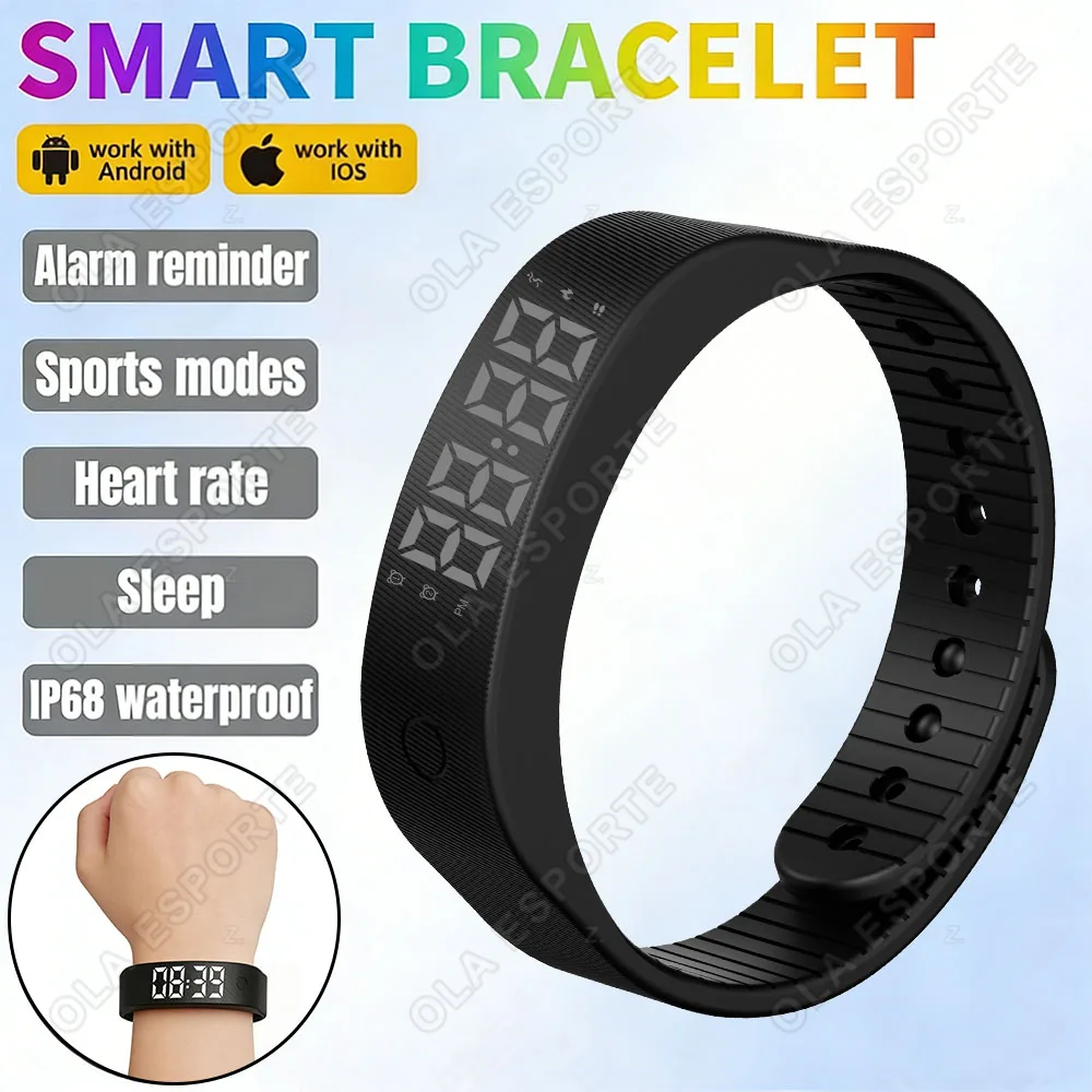 

Новый смарт-браслет 2026: Спортивный трекер, мониторинг здоровья и сна, управление менструальным циклом, легкие умные часы для мужчин и женщин R30Max