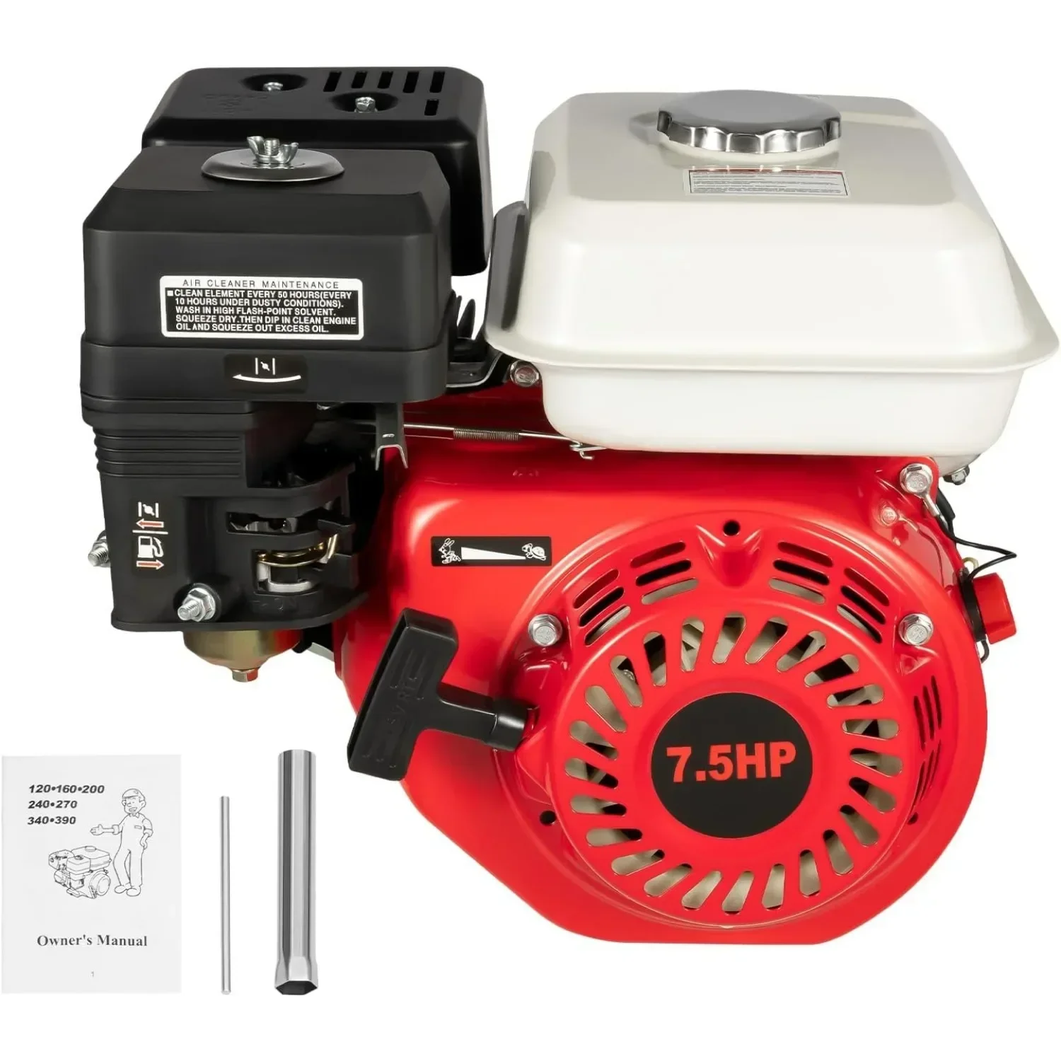 محرك بنزين رباعي الأشواط 7.5 حصان OHV محرك بنزين محرك اسطوانة واحدة محرك بنزين محرك دائرة المحرك