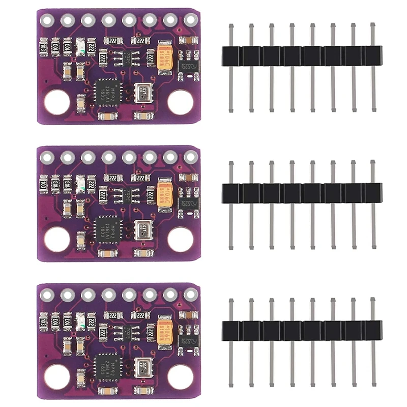 

Top Deals 3Pcs MPU9250 BMP280 SPI IIC/I2C 10DOF Acceleration Gyroscope Compass 9-Axis Sensor Board Module GY-91 For Arduino 3-5V