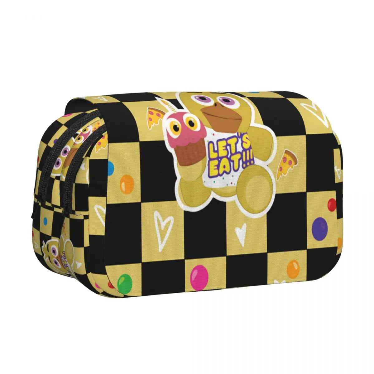 FNAF At Freddys Cartoon Double Clamshell Pen Case Pencil Box Pen Holder for Student Bag Students School Gifts Stationery