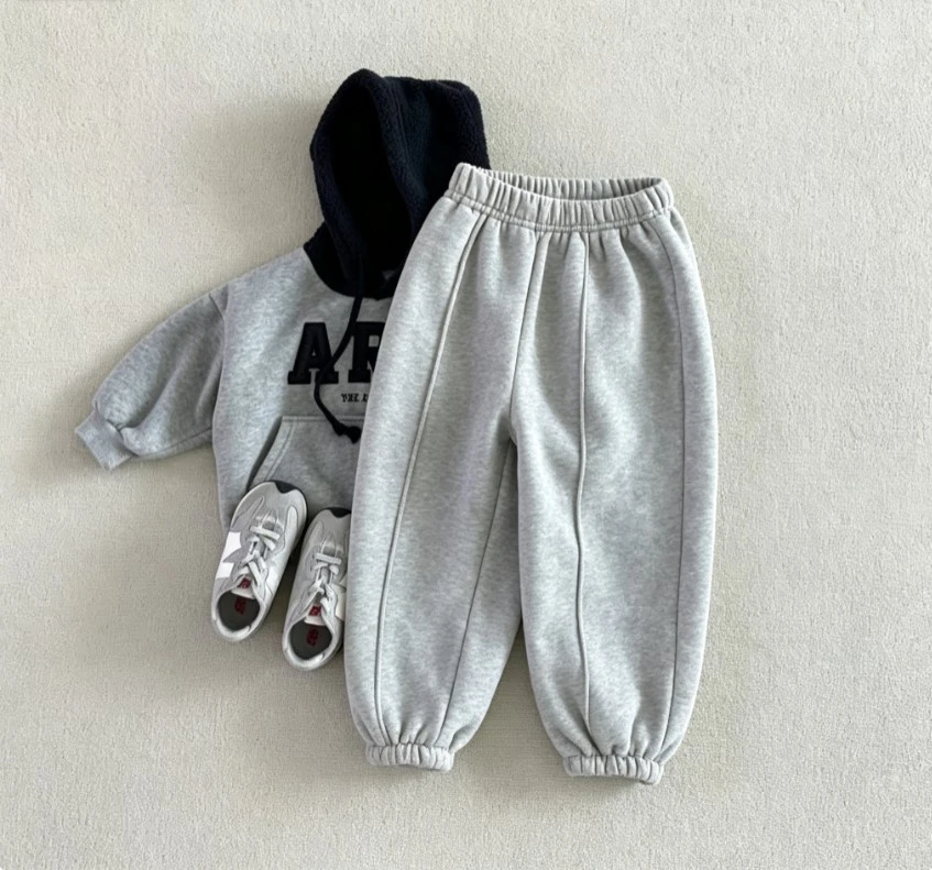 Toddler Baby Solid Color Harem Pants Kid Loose Fit Jogger Sweatpants Children Autumn Winter Trousers Children Fashion Wear Pants