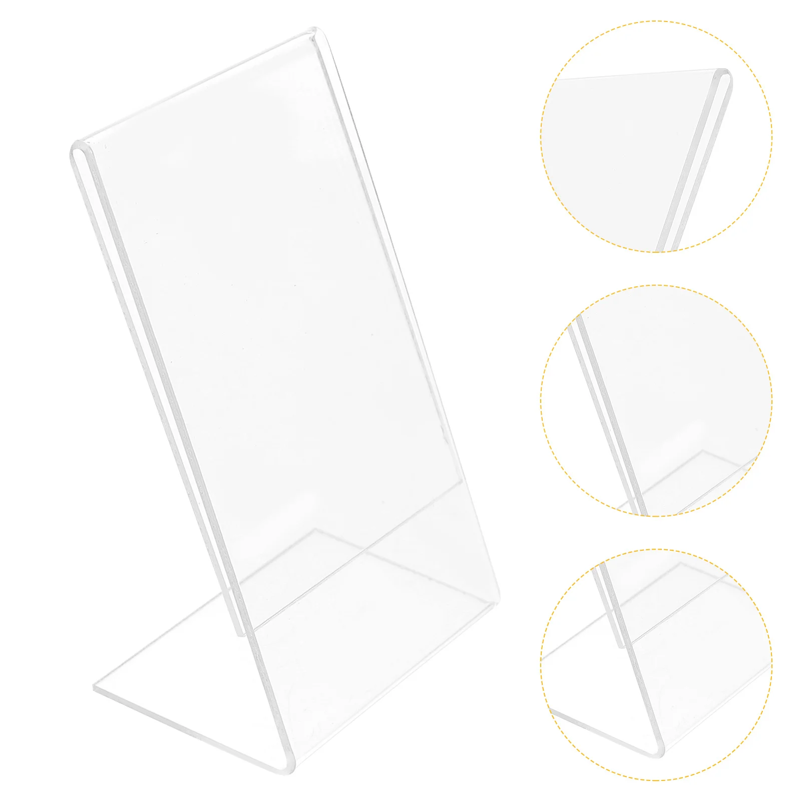 Sign Holder Stand Table Top Photo Frame Acrylic Certificate Display Tabletop Easel Transparent Clear