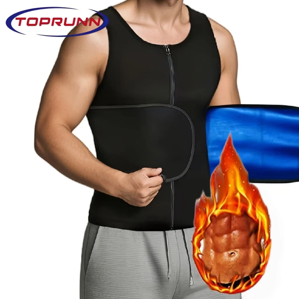 

Men Body Shaper Waist Trainer Vest Slimming Shirt Sauna Sweat Vest Compression Undershirt Shapewear Fat Burner Workout Tank Tops