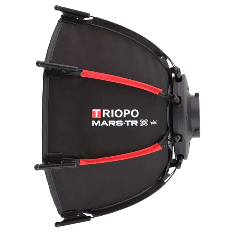 TRIOPO MARS.TR 30 Mini – przenośny softbox z mocowaniem Mini Bowens, kompatybilny z lampami wideo z mocowaniem Mini Bowens. — zdjęcie produktu 7