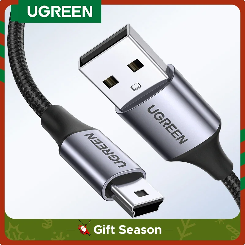 Ugreen Mini USB Cable Mini USB to USB Fast Data Charger Cable for MP3 MP4 Player Car DVR GPS Digital Camera HDD Mini USB