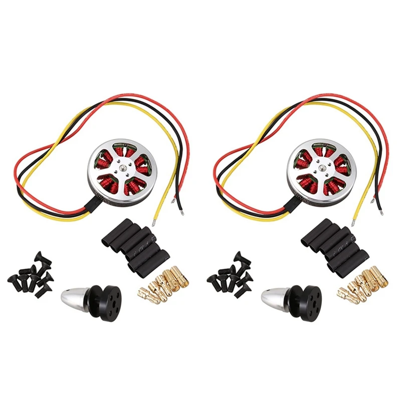 

2X 5010 750KV High Torque Brushless Motors For Multi Copter Quad Copter Multi-Axis Aircraft A