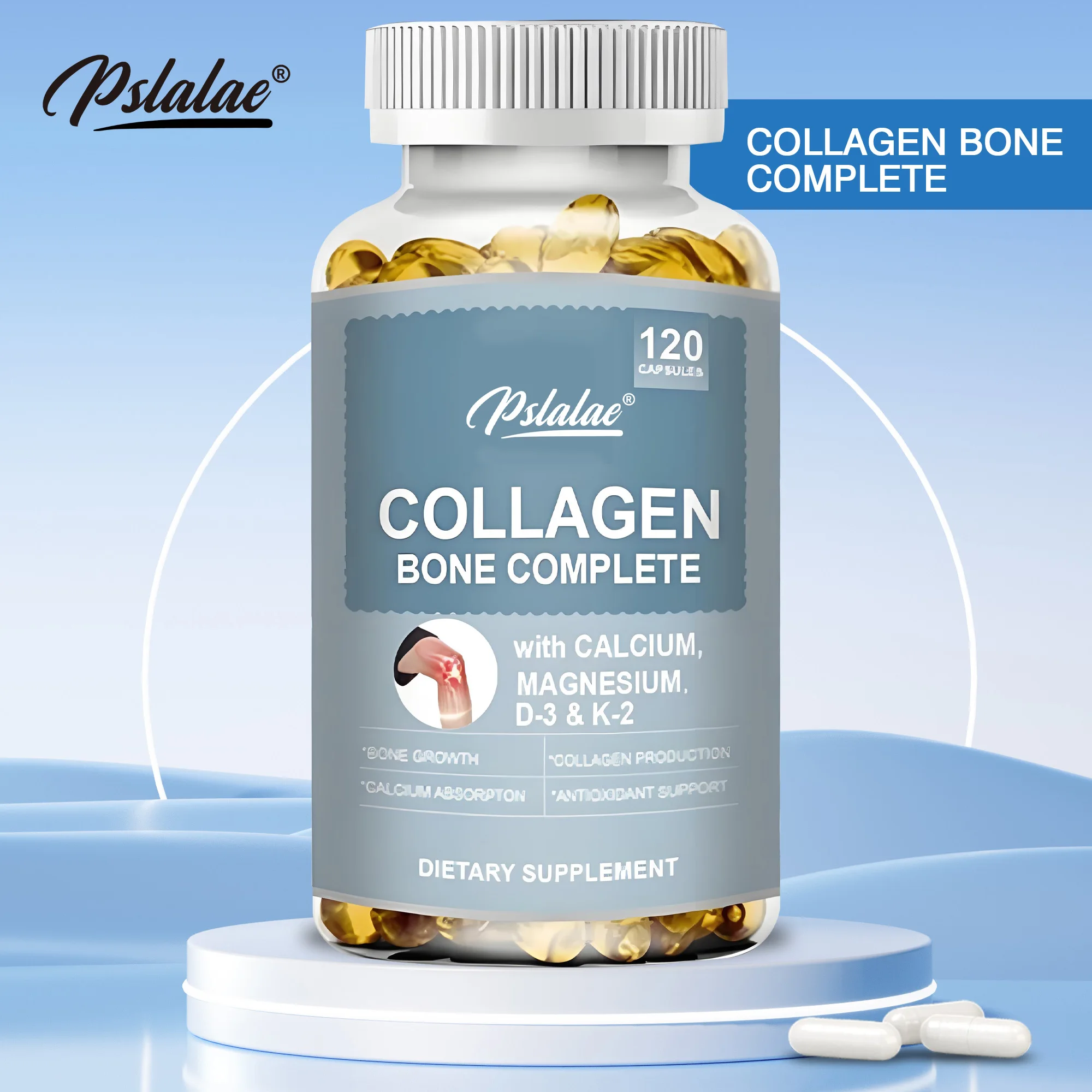 Collagen Bone Complete Capsules - Antioxidant, Support Collagen Production, Promote Calcium Absorption, Bone Growth