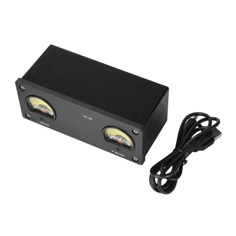 DC 5V Audio VU Meter Signal Level Indicator with 3.5mm & RCA Jacks Xz-U6