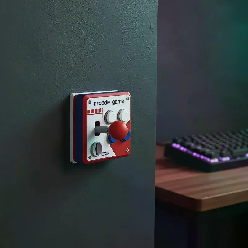 Game Gift Retro Console Joystick Switch Creative 3D Decoration Arcade Panel Socket Control Toys view 4