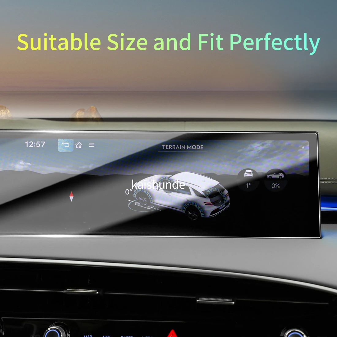 Car Stickers Meters Protector For 26 GENESIS GV70 Tempered Glass Protective Film Display Navigation Vehicle