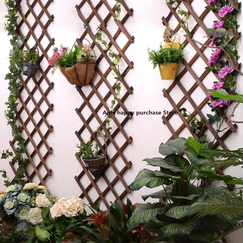 

Expanding Wooden Garden Wall Fence Panel, Plant Climb, Trellis Support, Decorative Garden Fence for Home, Yard Decoration