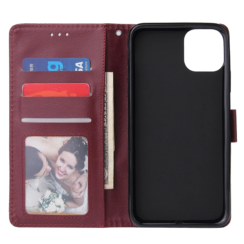 PU Leather Cover Funda Card Slots Flip Wallet Case For iPhone 12 Mini 11 Pro Xs Max XR X 8 7 6 6s Plus 5 5S SE 2020 Case Coque