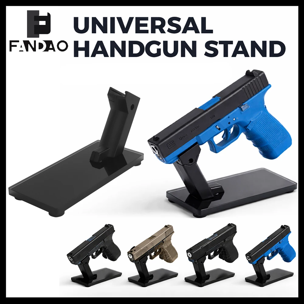 

Тактическая подставка для пистолета с стеклянным основанием, крепление на рельс, стойка для хранения пистолетов, декоративный кронштейн для коллекции, для страйкбола