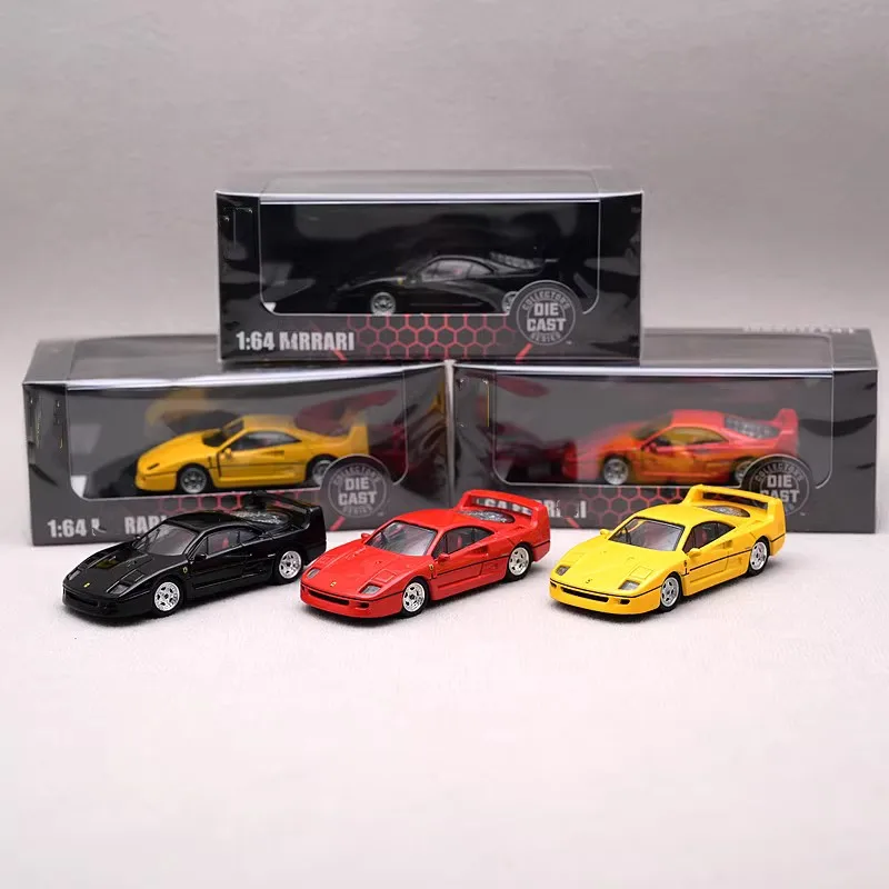 Diecast Model Car 1/64 Ferrari F40 Alloy Car Model Ferrari F40 Vehicle Toys for Boys Collection Display Original Box